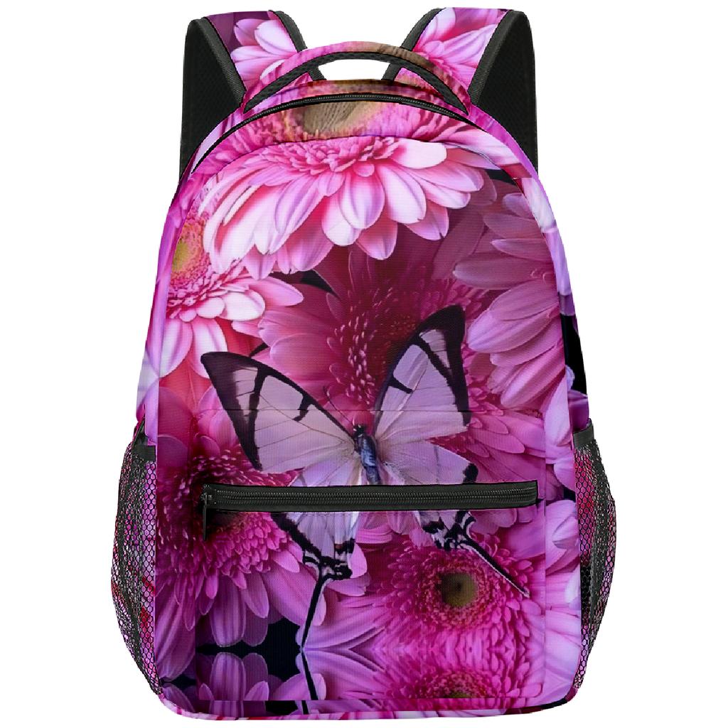 Classic Popular Funny butterfly student Bookbag Notebook Backpacks 3D Print Oxford Waterproof Boys/Girls Travel Backpacks