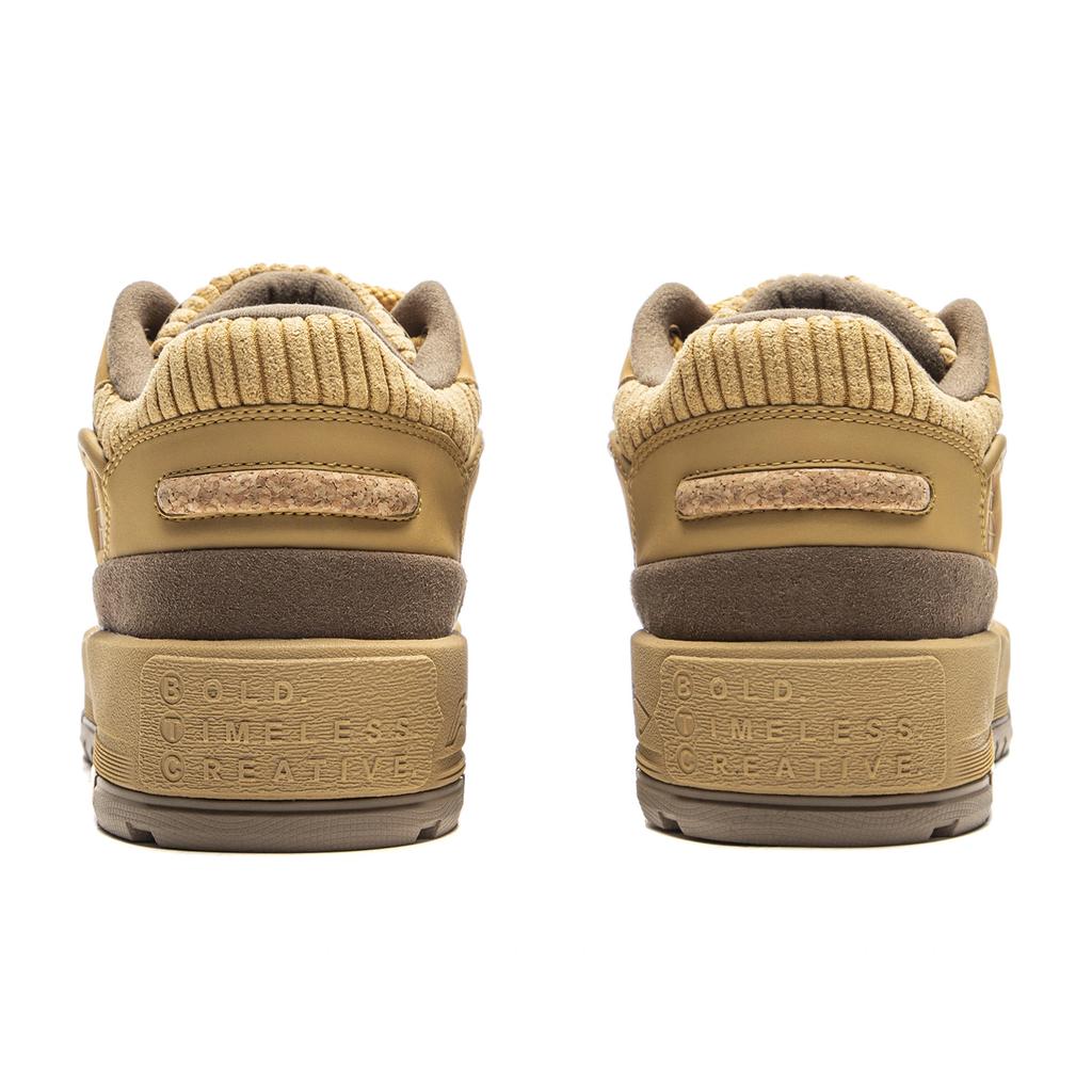 Li Ning 001 BTC Abrasion Resistant Lightweight Slip Resistant Low top Casual Shoes Men's Ginger Yellow AGCV443-1