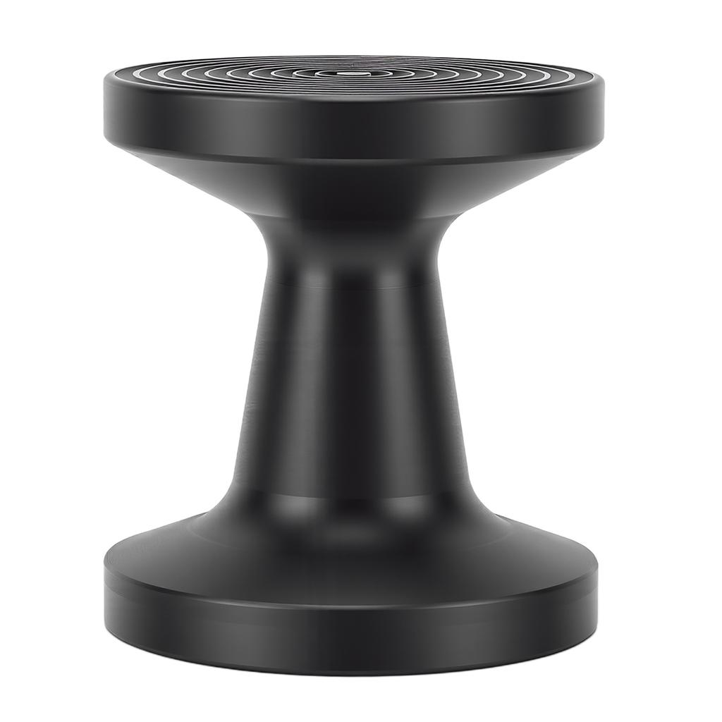 Dual Sided Coffee Tamper Black PP Coffee Powder Press Hammer with Flat Thread Base for Coffee Machine 51MM