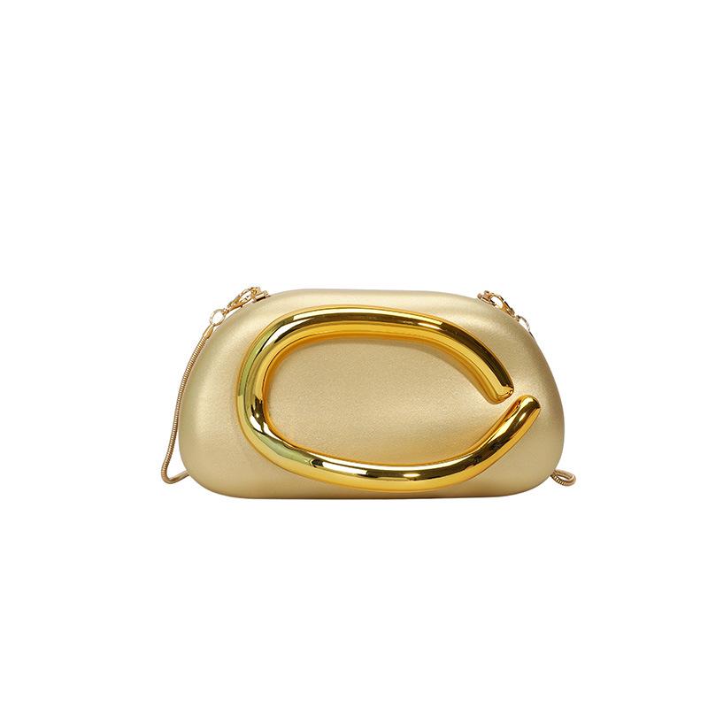 Elegante Borsa da Sera da Donna a Mano e a Tracolla con Catena - Stile Europeo e Americano