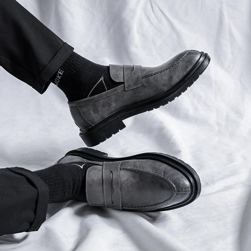 British Men'S Casual Business Dress Inner Height Increase Suit Shoes Young Groom Trend Leather Shoes 9715-R