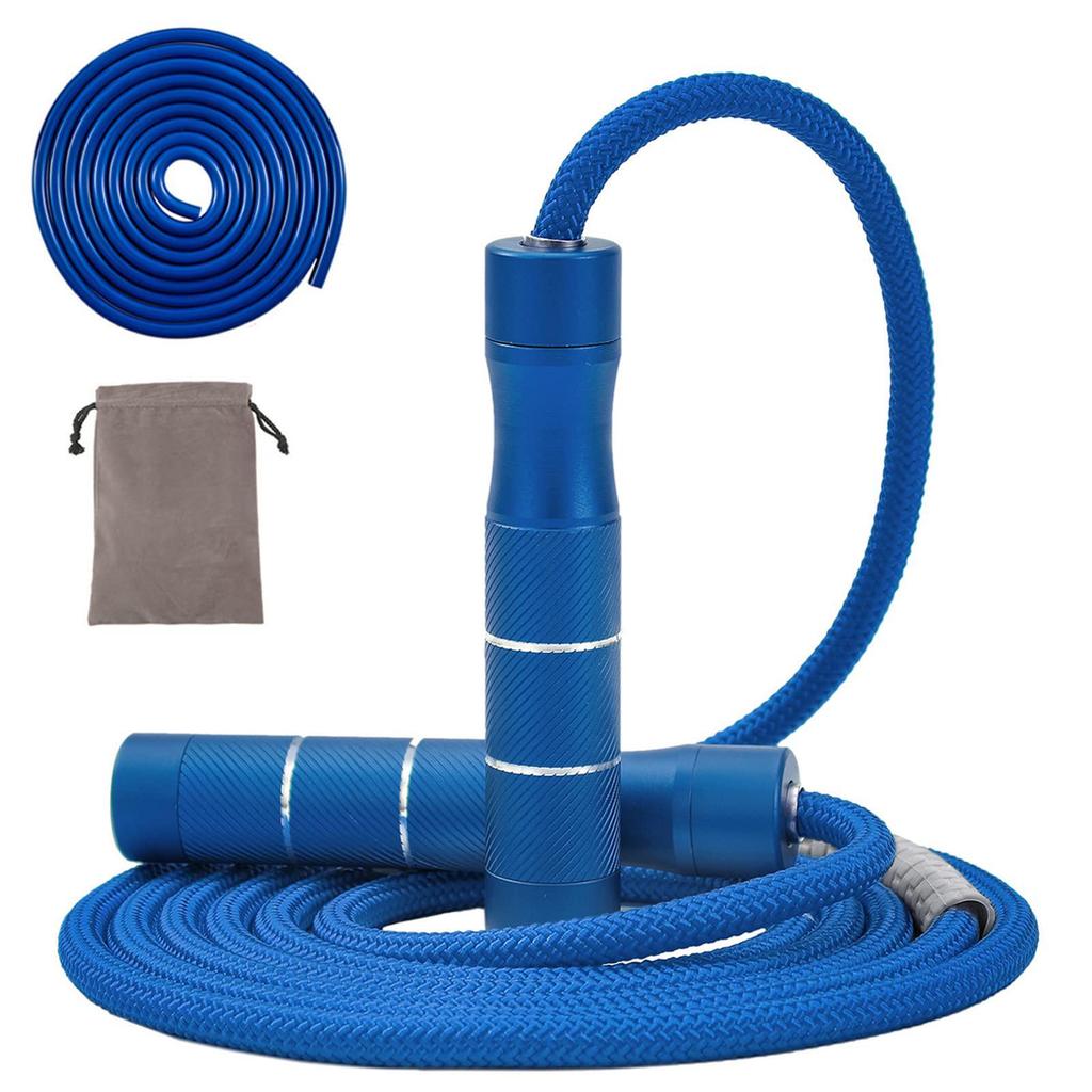 Heavy Weighted Jump Rope with Non-Slip Handle, 9mm Thick, Customizable Colors & Logo, Fitness Essential.