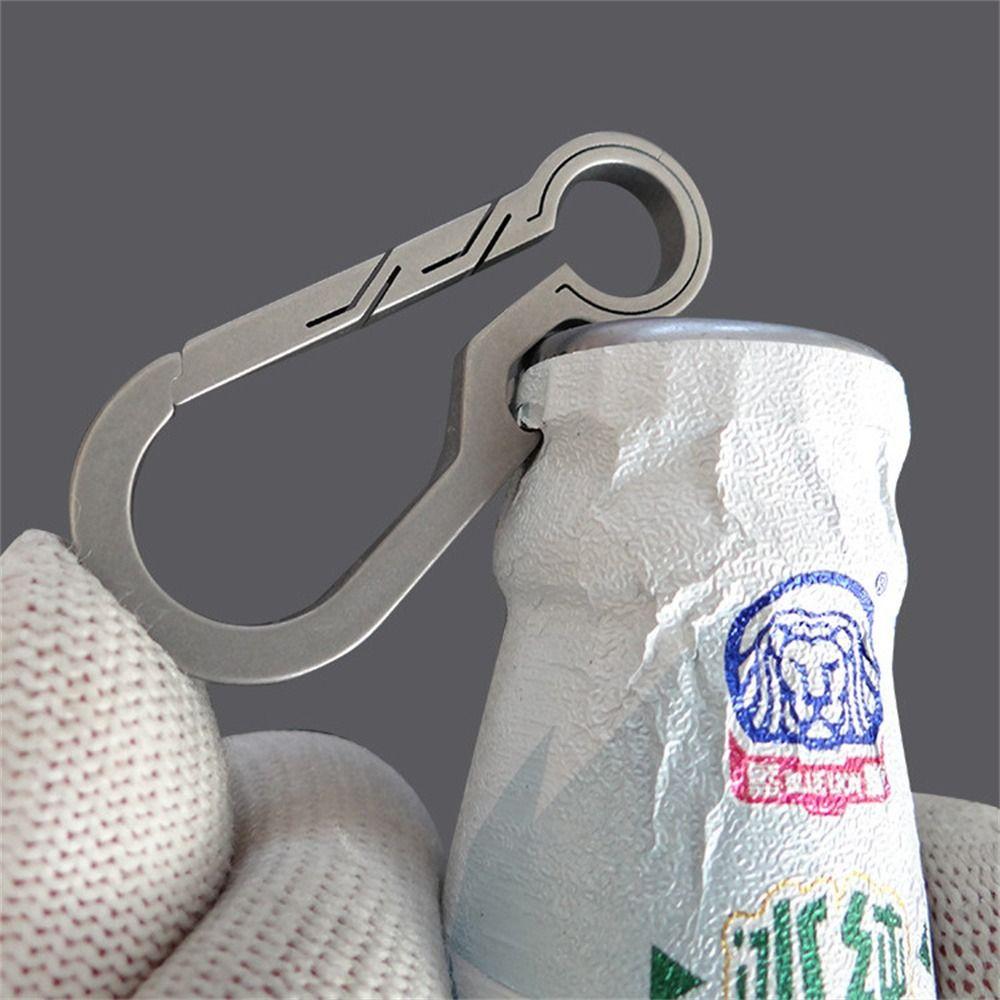 Waist Belt Titanium Zinc Zinc Alloy Keychain Hanging Buckle Titanium Key Rings Holder  Outdoor Tool