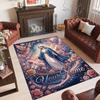 Virgin Mary Theme Crystal Velvet Rug Personalized Custom Name Text Soft Floor Mat Home Decor