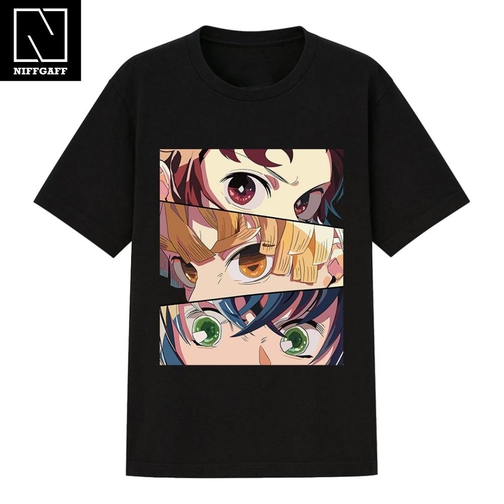 

DEMON SLAYER T Рубашка унисекс с коротким рукавом летняя беговая рубашка Baju Lelaki Perempuan Аниме Мужская футболка