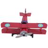 Biplane Shape Educational Toy Retro Metal Simulation Aircraft Model For Children's Toy 1Set