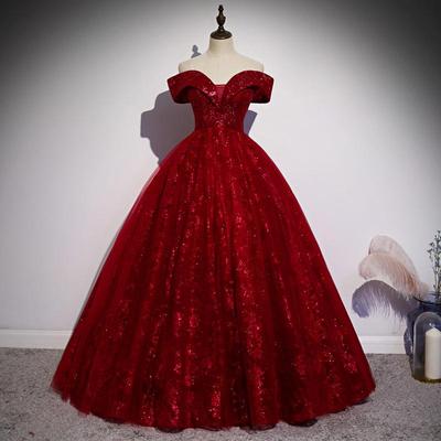 Robe de soirée élégante rouge à une épaule pour femmes - Coupe ajustée, style long pour banquets et événements 2026