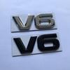 Car Styling 3D Metal V6 V8   Car Sticker Emblem Badge V6 V8 Emblem Badge  Nameplate Sticker Decal Replacement auto  Accessories