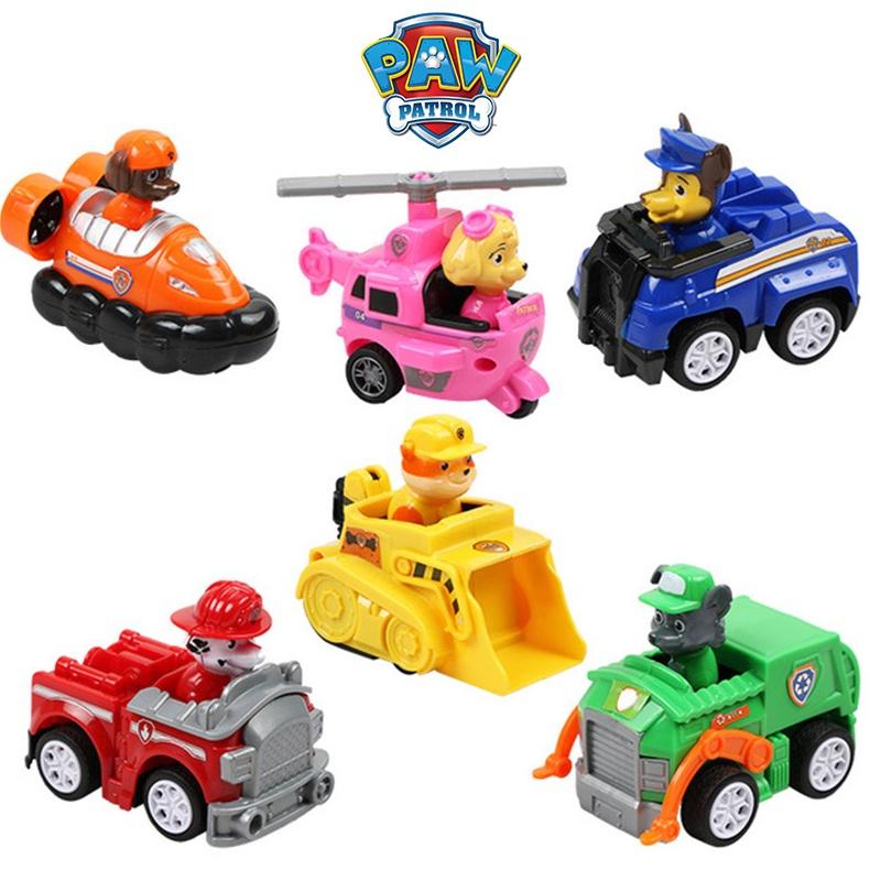 Patrol Toys Paw Pull Back Cars Vehicle Set Kids Birthday Xmas Collections Gifts