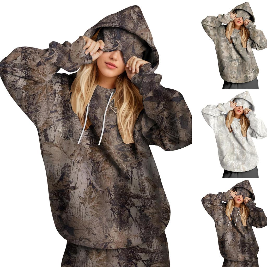 Unisex hettegenser med innebygd øyemaske, avslappet langermet, ensfarget sportsgenser, løstsittende genser