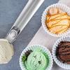 Stainless Steel Ice Cream & Fruit Scoop, Food-safe Spherical Digger for Melon and Papaya
