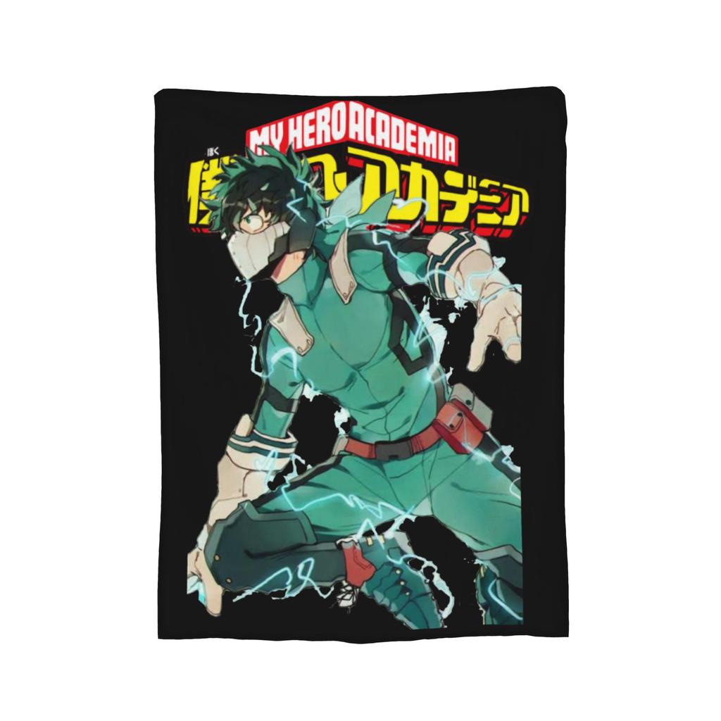 Izuku Midoriya My Hero Academia Blankets Fleece Autumn/Winter Anime  Thin Throw Blankets for Home Bedroom Quilt