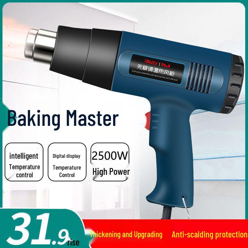 Adjustable Temperature Digital Heat Gun for Car Wrapping and Repairs