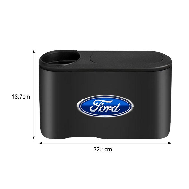 Nou Coș de gunoi auto suspendat Emblemă auto Cutie de gunoi Accesorii Pentru Ford Focus 2 3 MK2 MK3 Fiesta Mondeo Kuga Ecosport C-Max Accesorii auto
