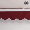1M Retractable Patio Awning Replacement Fabric Windows Wavy Valance Durable Sunshade Canopy Cloth Waterproof Gray Beige Strips