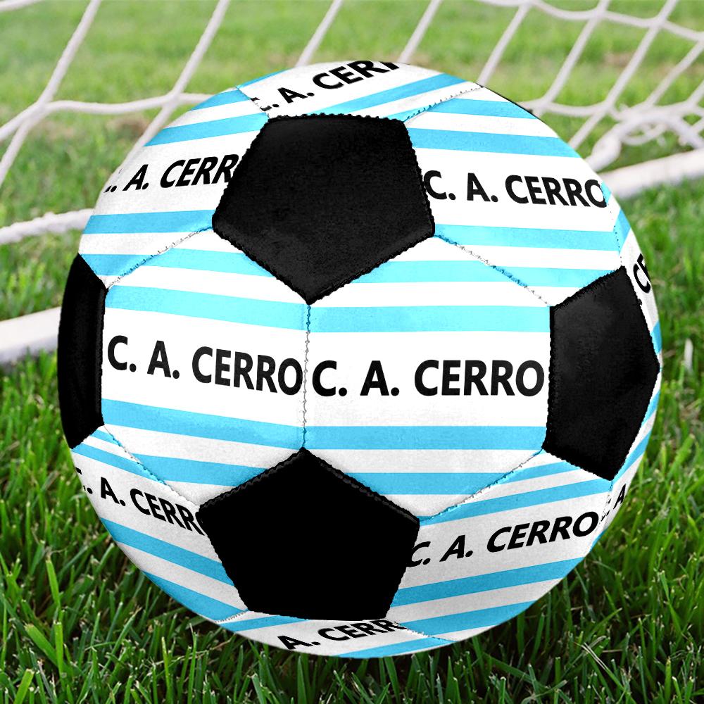 SIZE 5 Cerro Porteño Soccer Ball Colorful All Ages Machine Stitched PVC Competition Ready Durable High-Bounce
