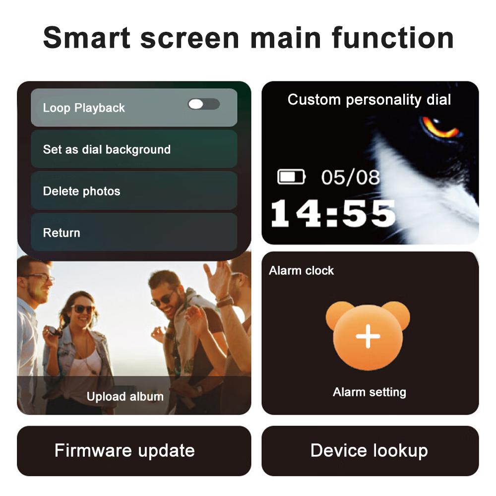 Metal Mechanical Bluetooth Speaker LED Display Screen RGB Desktop Subwoofer Wireless Loudspeaker Support Calendar Alarm Clock