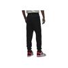 Jordan Solid Color Logo Joggers With Elastic Waist And Fleece Lining Men Bottoms Black DQ7469-010