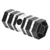 1 Pair Cycle Pedals Axle Foot Rest Pegs Anti Slip Rear Feet Pedals for Mountain Cycling Hexagonal Hollow 6CM Black