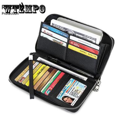 Leather Wallet Women'S Bag New Niche Design Long Wallet Cow Leather Handbag Can Hold Mobile Phone