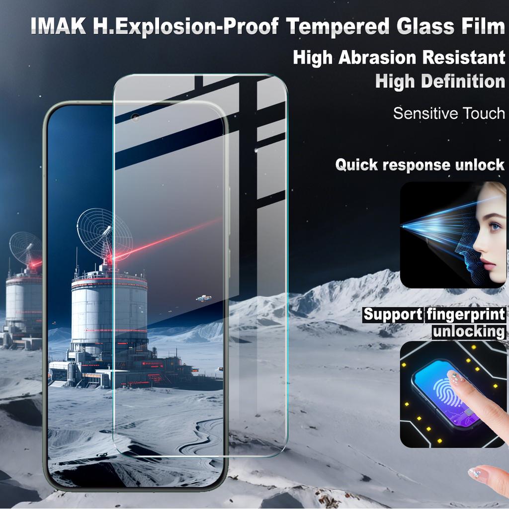 IMAK H Series For Xiaomi Redmi K80 Ultra 5G Screen Protector Tempered Glass HD Clear Film (Fingerprint Unlock)