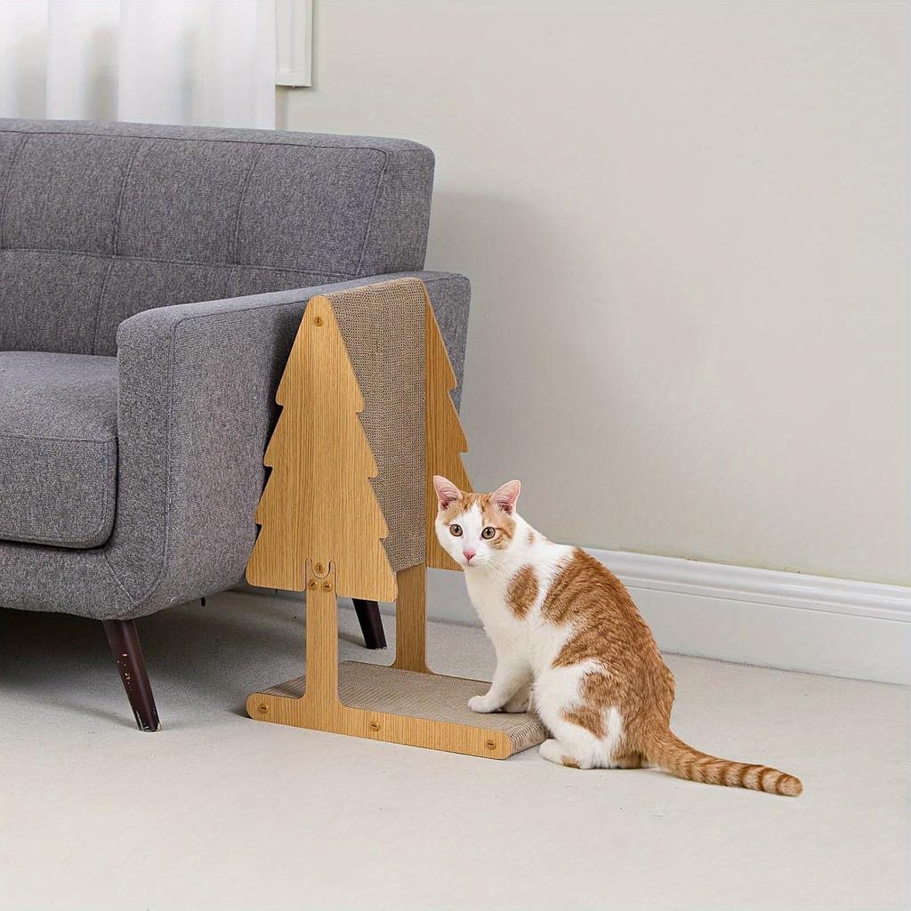 Christmas Tree Inclined Vertical Wear-resistant Cat Nest Integrated Scratch-resistant Corrugated Cat Claw Board Cat Toy