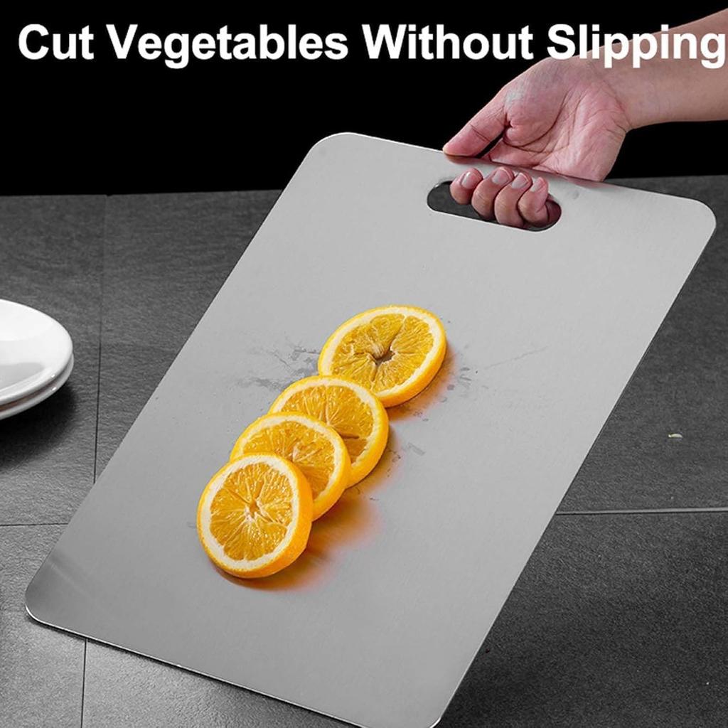 Titanium Cutting Board,100% Pure Titanium Cutting Boards for Kitchen, 2025 New Double Sided Food-Grade Chopping Board for Cutting Meat Vegetable