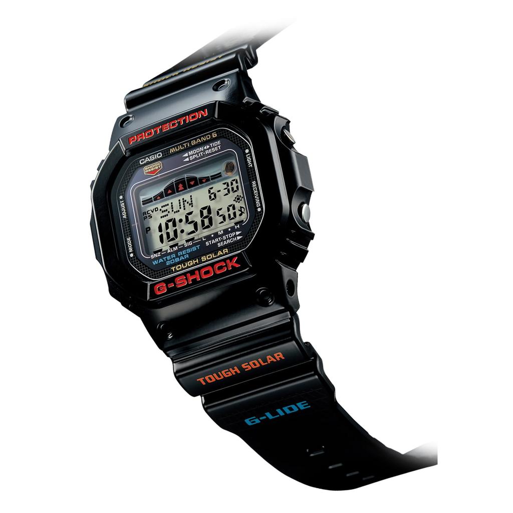 [CASIO] Men's G-SHOCK G-LIDE Solar-Powered Radio-Controlled Watch GWX-5600-1JF Black [Official Domestic Product]