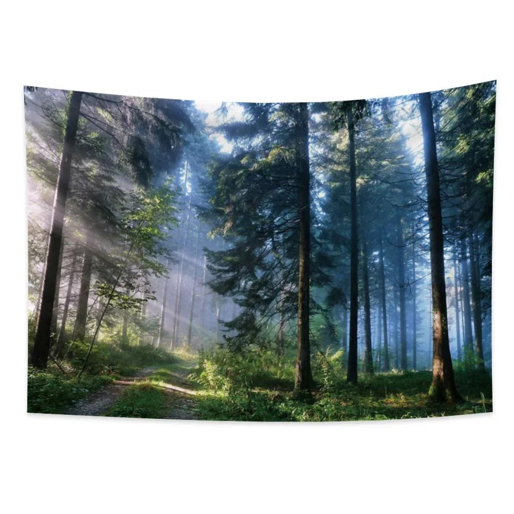 Landscape Forest Waterfall Wall Decor Tapestry Home Living Room Tapestry