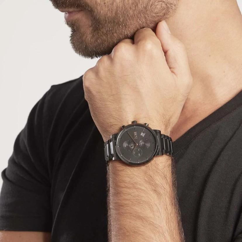 Hugo Boss 1513780 Men's Watch Black Strap Black Dial 43 Mm + Box