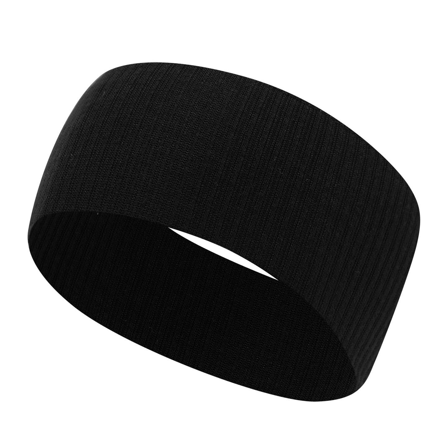 

Wide Headbands For Women Non Slip Soft Elastic Hair Bands, Yoga Running Sports Workout Gym Head Wraps чёрный