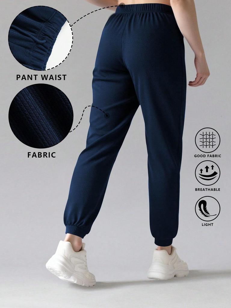 European & American Plus Size Women's Cotton Sweatpants - Loose, Comfortable, Skin-Friendly Fitness Wear
