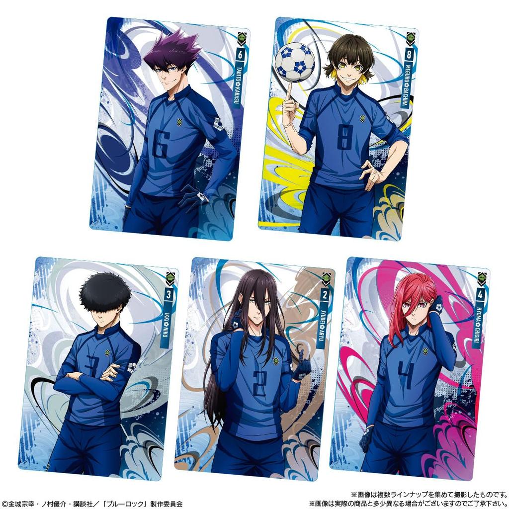 BANDAI Blue Rock Wafers 5 Caramel Cream Flavor Wafers Set of lineup has been (Candy Toy) [Box 20] Some updated.