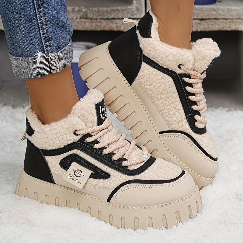 

2025 Зимние утепленные теплые высокие кроссовки для студентов, повседневные, спортивные, хлопковые, женские 35 чёрный