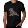 Miniature Dachshund Black Dapple Tshirt Unisex T Shirt Cotton 100 Unisex T Shirt Graphic Unisex T Shirts Cotton Tshirt