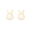 Popular Cute Rabbit Stud Earrings Female Simple Small Temperament Internet Celebrity Earrings Design Sense Retro Earrings