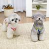 Breathable Dog Clothing Floral T-Shirt, Sleeveless Girl Shirt, Double-Layered Ruffle Double-layer Shirt Female Pet Outfit for Small Dogs Summer