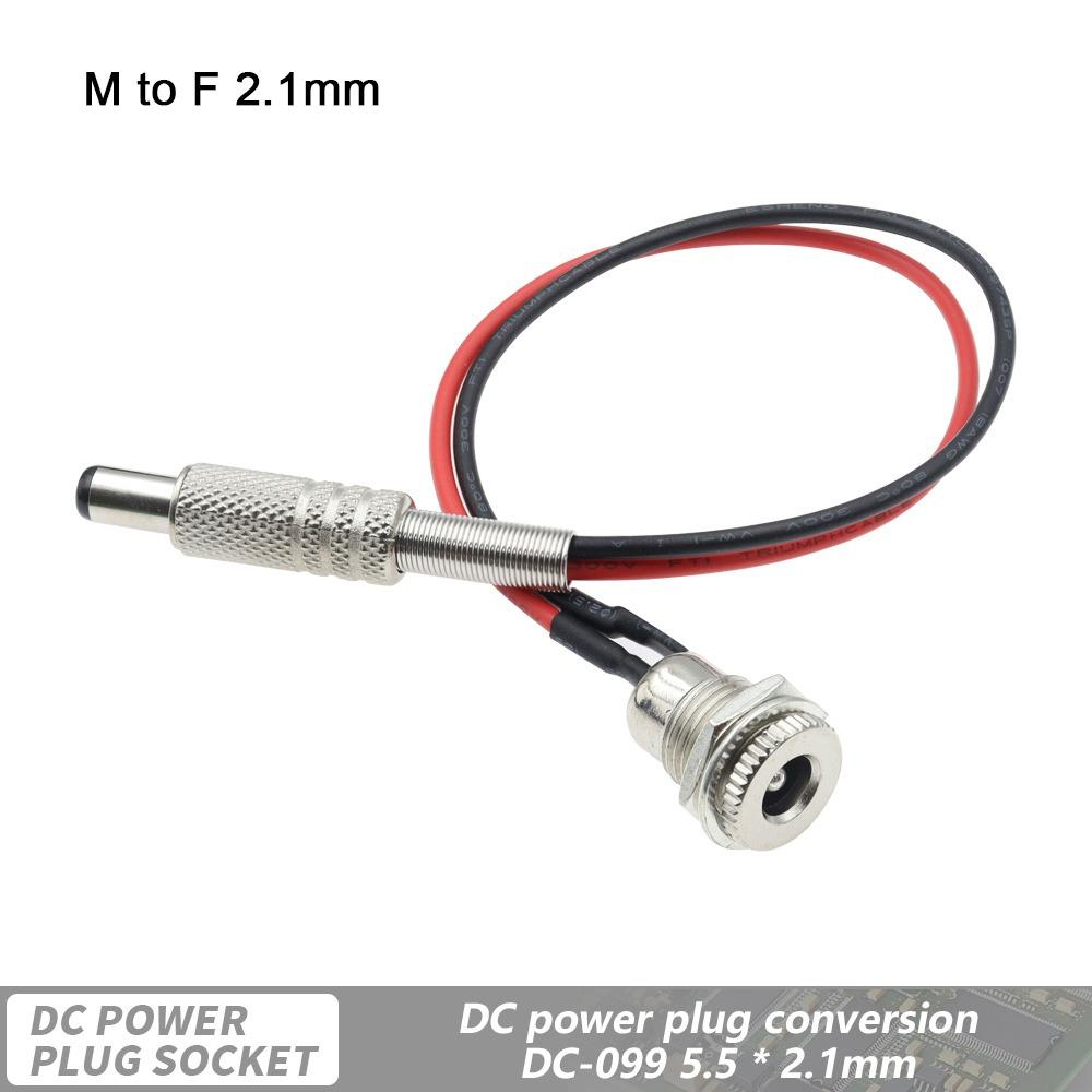 1Pcs 20cm Female Panel Mount Connector Power Plug Connector Adapter  Equipment Charging Replacement