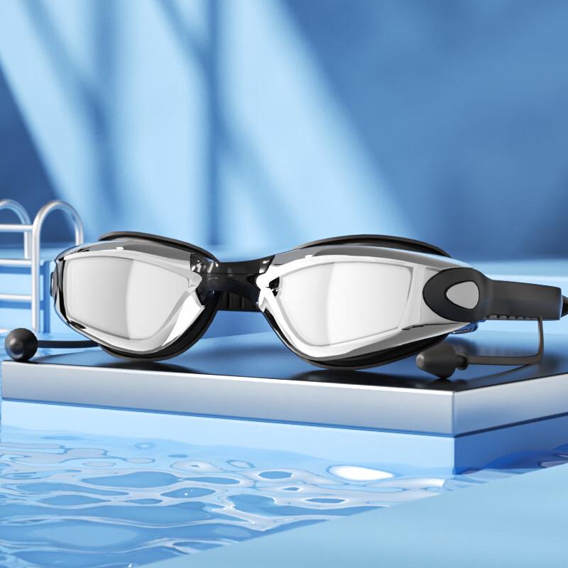 Junwen HD Anti-Fog Swimming Goggles Set