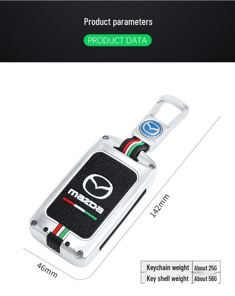 2024 Mazda Key Case for Axela, CX-5, CX-50, CX-4, Atenza; Fits Two-Button Models