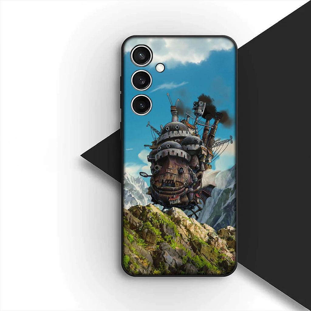 Howls Anime Movings Poster Castles Phone Case for OPPO A80 A18 A16 A40 A17 A15 A38 A78 A79 A54 A57 A12 A60 4G 5G Cover