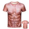 3D Digital Printed Men's T-shirt Muscle Funny T-shirt