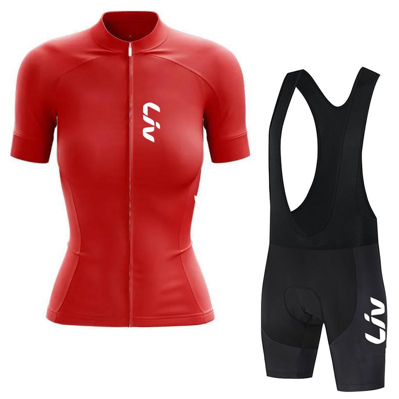 New Cycling Jersey Women Set Summer Cycling Clothing Short Sleeve Road Race Bike Shirt Suit MTB Bicycle Bib Shorts