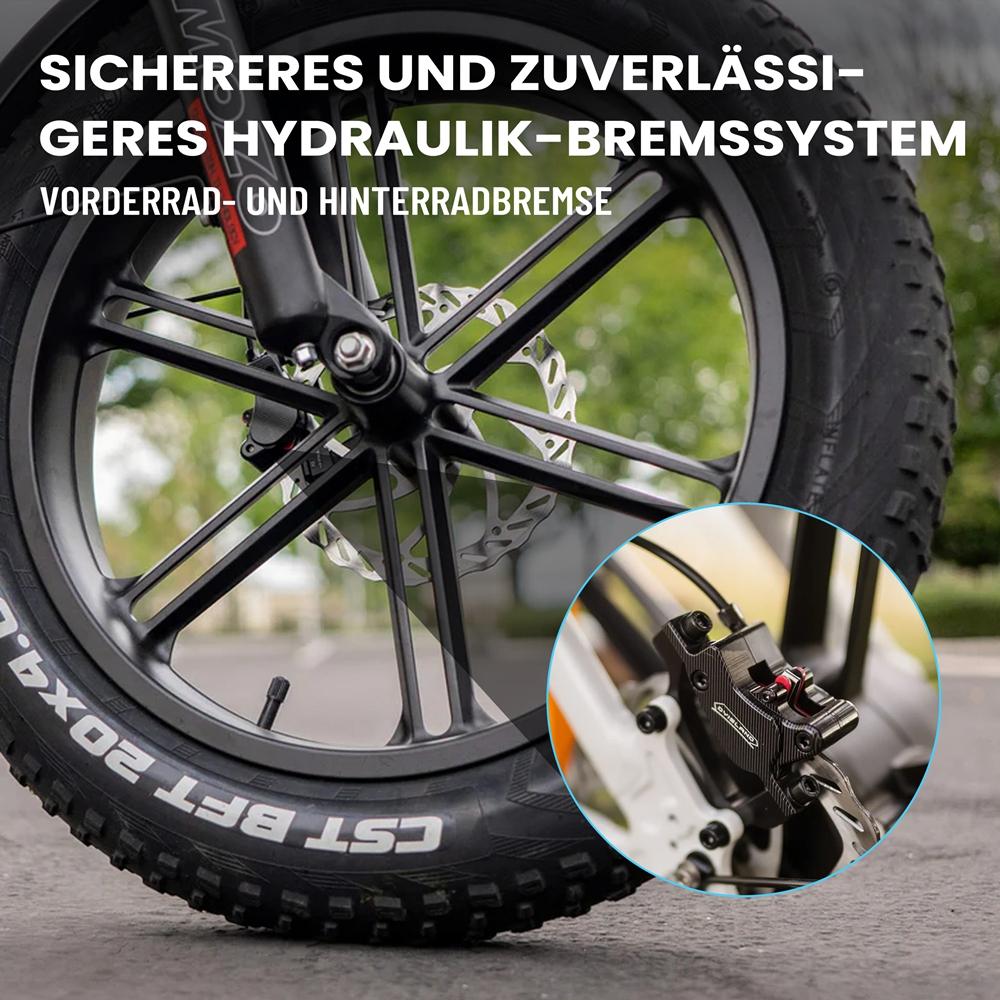 Electric Bicycle Kingbll Literide 500W Motor 20" Fat Tire City Foldable E-Bike 48V 13.5Ah Dual Disc Brakes 7 Speed Max Load 150Kg