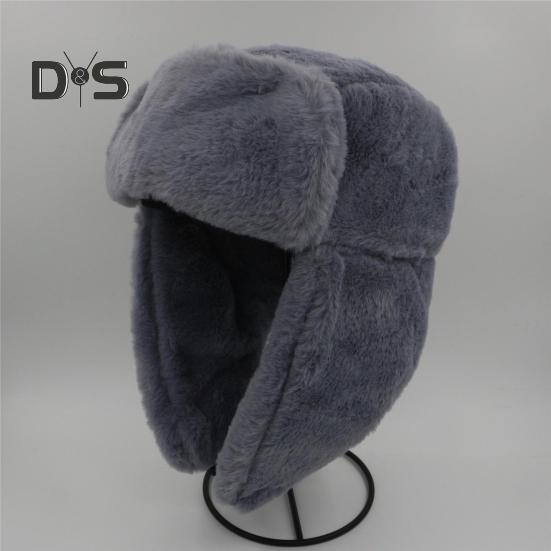 Gorro de invierno para mujer, de felpa gruesa, con protección para las orejas, con protección contra el viento y ajustable, con retención de calor, para exteriores, esquí, patinaje, snowboard, gorro Lei Feng