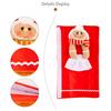 2PCS Winter Cartoon Handle Gloves Refrigerator Microwave Oven Door Handle Protective Cover Home Accessories Christmas Decoration