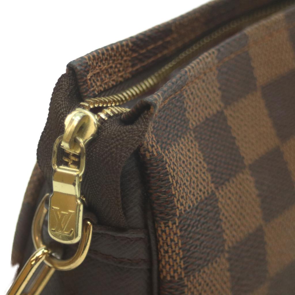 LOUIS VUITTON 2000 N51982 Damier Truth Makeup Handbag BrownUsed