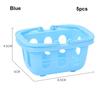 5pcs Multicolors Basket Toys Mini Shopping Hand Basket Model  Doll House
