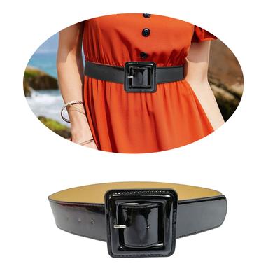 Women's Wide Faux Leather Waist Belt Waistband PU Leather Belt for Dresses and Coats Fashionable Full of Durability