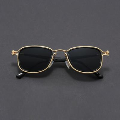 Fashion Sunglasses European and American Metal Small Square Round Korean Sun Glasses for Men Retro Square Sunglass Gafas De Sol